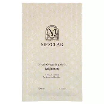 Mezclar, Hydra Generating Mask Brightening, Увлажняющая и осветляющая тканевая маска, 25 мл