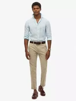 Международные брюки-чинос Superdry, желто-коричневый