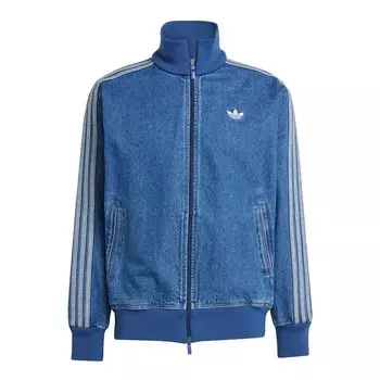 Межсезонная куртка ADIDAS ORIGINALS, цвет mottled blue