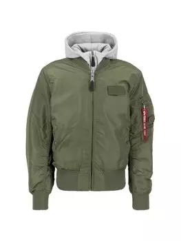 Межсезонная куртка ALPHA INDUSTRIES, зеленый