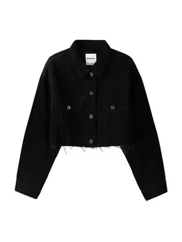 Межсезонная куртка Bershka, черный