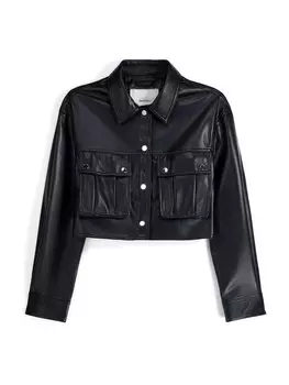 Межсезонная куртка Bershka, черный