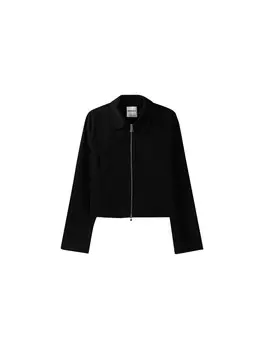 Межсезонная куртка Bershka, черный