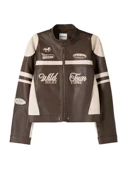 Межсезонная куртка Bershka, коричневый