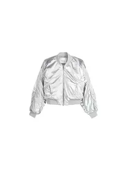 Межсезонная куртка Bershka, серебряный