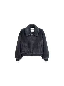 Межсезонная куртка Bershka, темно-серый