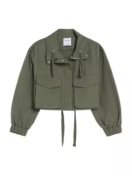 Межсезонная куртка Bershka, темно-зеленый