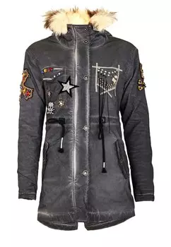 Межсезонная куртка Cipo & Baxx WJ144, антрацит