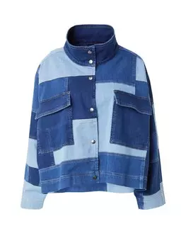 Межсезонная куртка co'couture, цвет Blue denim/Light blue