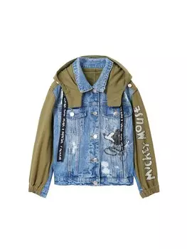Межсезонная куртка Desigual Mickey, оливковое