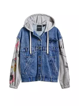 Межсезонная куртка Desigual, синий деним