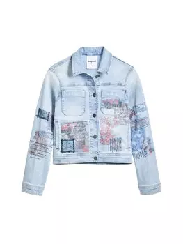 Межсезонная куртка Desigual, синий деним