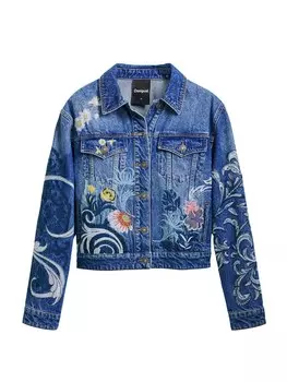 Межсезонная куртка Desigual, синий деним