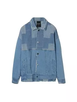 Межсезонная куртка Desigual, синий джинсовый