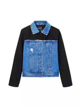 Межсезонная куртка Desigual, синий джинсовый