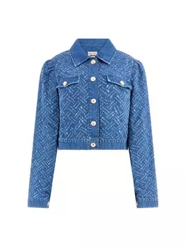 Межсезонная куртка GUESS, цвет Blue denim/Light blue