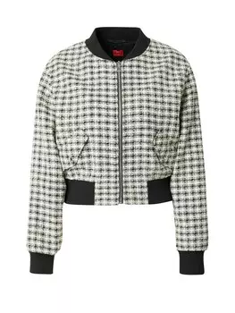 Межсезонная куртка HUGO Arolara, черно-белый