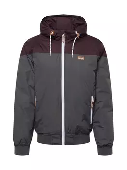 Межсезонная куртка Iriedaily, каменный/малиновый