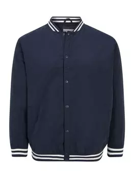 Межсезонная куртка Jack & Jones Plus WARRIOR, темно-синий