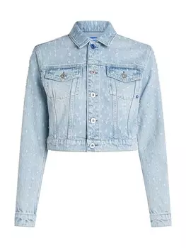 Межсезонная куртка KARL LAGERFELD JEANS, пастельный синий