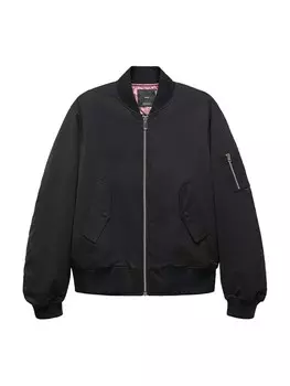 Межсезонная куртка Mango Alfa, черный