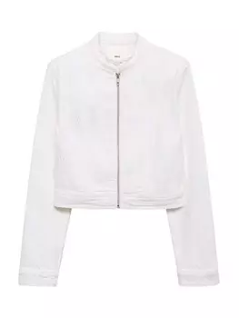 Межсезонная куртка MANGO CANDELA, цвет White denim