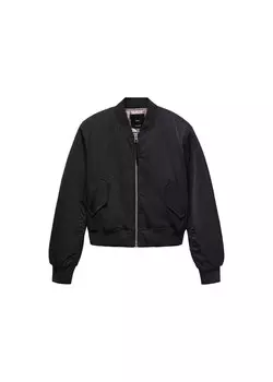 Межсезонная куртка Mango CRUSH, черный