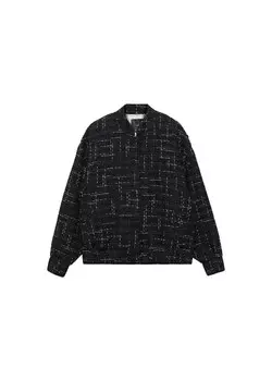 Межсезонная куртка MANGO Dupla, черный