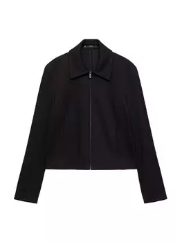 Межсезонная куртка MANGO Goa, черный