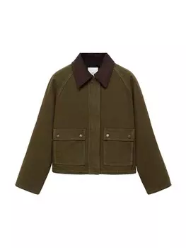 Межсезонная куртка MANGO Jessa, хаки