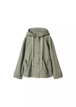 Межсезонная куртка Mango Perfume, оливковый
