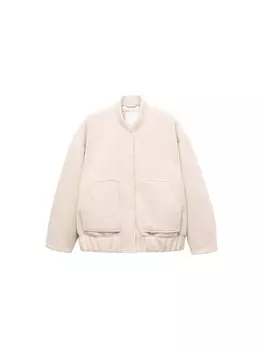 Межсезонная куртка Mango Sugar, розовый