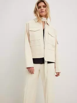 Межсезонная куртка NA-KD, бежевый