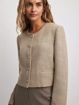 Межсезонная куртка NA-KD, бежевый