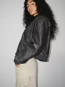 Межсезонная куртка NA-KD, черный