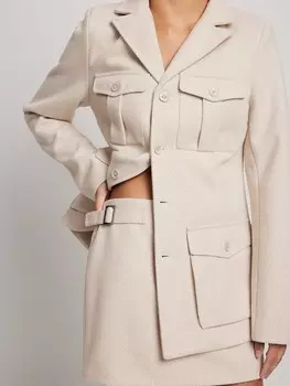 Межсезонная куртка NA-KD Influencer, бежевый