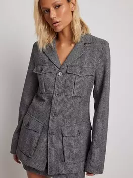 Межсезонная куртка NA-KD, серый