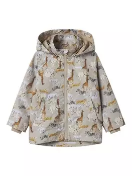 Межсезонная куртка NAME IT NMMMax, цвет Grey/Dark grey