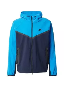 Межсезонная куртка Nike Sportswear, цвет Navy/Neon blue