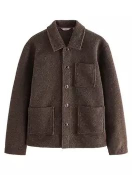 Межсезонная куртка обычного кроя Next, коричневый