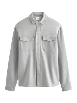 Межсезонная куртка обычного кроя Next, пятнистый серый