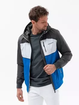 Межсезонная куртка Ombre C447, антрацит