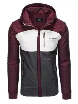 Межсезонная куртка Ombre C447, бордо
