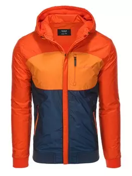 Межсезонная куртка Ombre C447, цвет Orange/Neon Orange