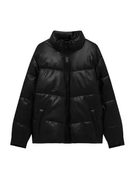Межсезонная куртка Pull&Bear, черный