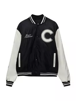 Межсезонная куртка Pull&Bear, черный