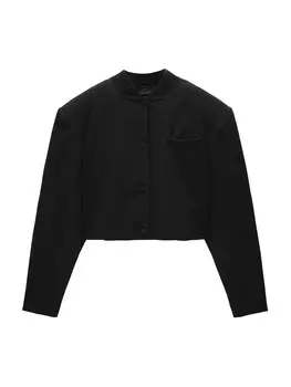 Межсезонная куртка Pull&Bear, черный