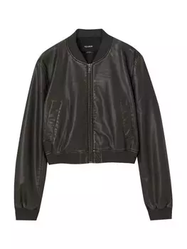 Межсезонная куртка Pull&Bear, черный