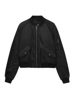 Межсезонная куртка Pull&Bear, черный