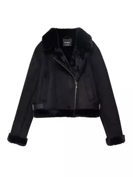 Межсезонная куртка Pull&Bear, черный